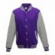 Just Hoods By AWDis JHA043 Men's 80/20 Heavyweight Letterman Jacket