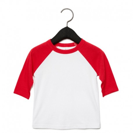 Bella + Canvas 3200T Toddler 3/4-Sleeve Baseball T-Shirt