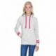 J America JA8674 Ladies Melange Scuba Neck Sweatshirt