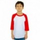 Shaka Wear SHRAGY Youth 6 oz., 3/4-Sleeve Raglan