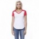 StarTee ST1432 Ladies CVC Varsity V-Neck T-Shirt