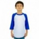 Shaka Wear SHRAGY Youth 6 oz., 3/4-Sleeve Raglan