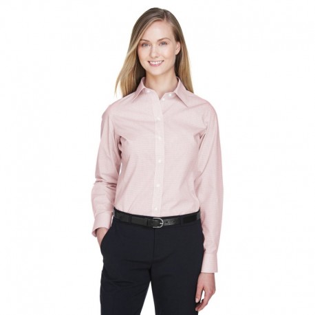 Devon & Jones DG510W Ladies Crown Collection Micro Tattersall Woven Shirt