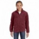 Harriton M990Y Youth 8 oz. Full-Zip Fleece