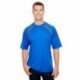 A4 N3001 Men's Spartan Short Sleeve Color Block Crew Neck T-Shirt