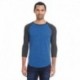 Threadfast Apparel 302G Unisex Triblend 3/4-Sleeve Raglan