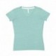 LAT 3591 Ladies V-Neck Harborside Melange Jersey T-Shirt