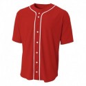 A4 NB4184 Youth Short Sleeve Full Button Baseball Jersey