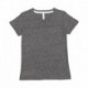 LAT 3591 Ladies V-Neck Harborside Melange Jersey T-Shirt