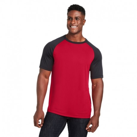 Team 365 TT62 Unisex Zone Colorblock Raglan T-Shirt