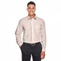 Devon & Jones DG520 Men's Crown Collection Glen Plaid Woven Shirt