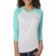 Next Level Apparel 6051 Unisex Triblend 3/4-Sleeve Raglan