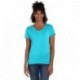 Hanes 42VT Ladies Perfect-T Triblend V-Neck T-shirt