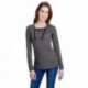 LAT LA3538 Ladies Long Sleeve Fine Jersey Lace-Up T-Shirt