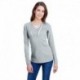 LAT LA3538 Ladies Long Sleeve Fine Jersey Lace-Up T-Shirt