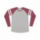 LAT 6934 Men's Gameday Mash-Up Long Sleeve Fine Jersey T-Shirt