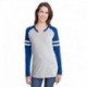 LAT 3534 Ladies Gameday Mash-Up Long Sleeve Fine Jersey T-Shirt