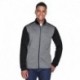 Devon & Jones DG796 Men's Newbury Colorblock Melange Fleece Full-Zip