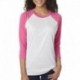 Next Level Apparel 6051 Unisex Triblend 3/4-Sleeve Raglan