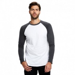 US Blanks US6600 Men's 4.3 oz. Long-Sleeve Baseball Raglan