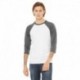 Bella + Canvas 3200 Unisex 3/4-Sleeve Baseball T-Shirt