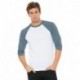 Bella + Canvas 3200 Unisex 3/4-Sleeve Baseball T-Shirt