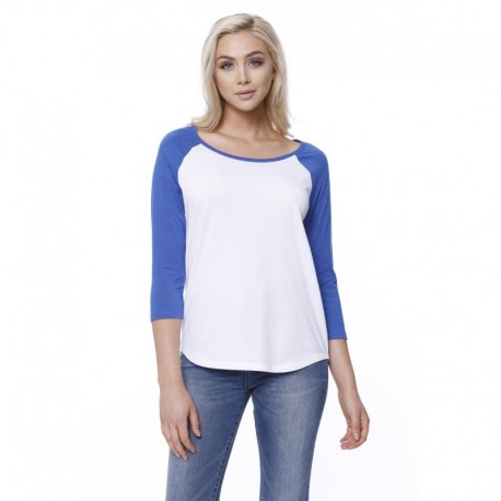 StarTee ST1475 Ladies CVC Long-Sleeve Raglan