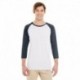 Jerzees 601RR Adult TRI-BLEND Baseball Raglan