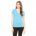 Bella + Canvas 8435 Ladies Triblend Short-Sleeve Deep V-Neck T-Shirt