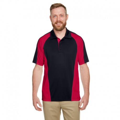 Harriton M385 Men's Advantage Snag Protection Plus IL Colorblock Polo