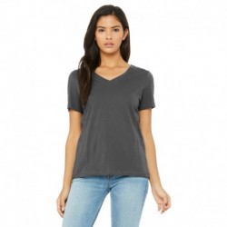 Bella + Canvas 6405 Ladies Relaxed Jersey V-Neck T-Shirt