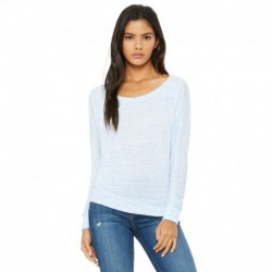 Bella + Canvas 8850 Ladies Flowy Long-Sleeve Off Shoulder T-Shirt