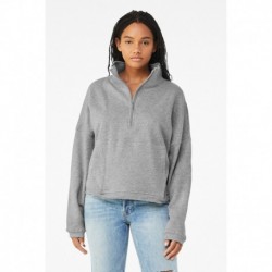 Bella + Canvas 3953 Ladies Sponge Fleece Half-Zip Pullover Sweatshirt