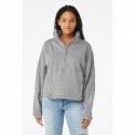 Bella + Canvas 3953 Ladies Sponge Fleece Half-Zip Pullover Sweatshirt