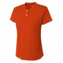 A4 NW3143 Ladies Tek 2-Button Henley Shirt