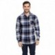 Burnside B8212 Woven Plaid Flannel With Biased Pocket