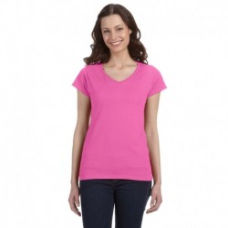 Gildan G64VL Ladies SoftStyle Fitted V-Neck T-Shirt