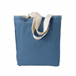 Authentic Pigment 1906 Direct-Dyed Raw-Edge Tote