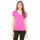 Bella + Canvas 8435 Ladies Triblend Short-Sleeve Deep V-Neck T-Shirt