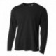 A4 N3253 Men's Birds-Eye Mesh Long Sleeve T-Shirt