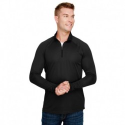 A4 N4268 Adult Daily Polyester 1/4 Zip