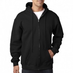 Bayside BA900 Adult 9.5oz., 80% cotton/20% polyester Full-Zip Hooded Sweatshirt