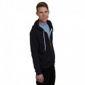 Bayside BA875 Unisex 7 oz., 50/50 Full-Zip Fashion Hooded Sweatshirt