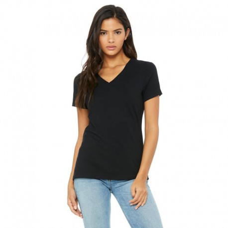 Bella + Canvas 6405 Ladies Relaxed Jersey V-Neck T-Shirt