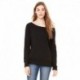 Bella + Canvas 7501 Ladies Sponge Fleece Wide Neck Sweatshirt