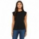 Bella + Canvas 8804 Ladies Flowy Muscle T-Shirt with Rolled Cuff