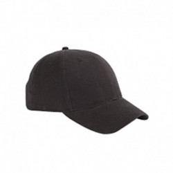 Big Accessories BX002 6-Panel Brushed Twill Structured Cap