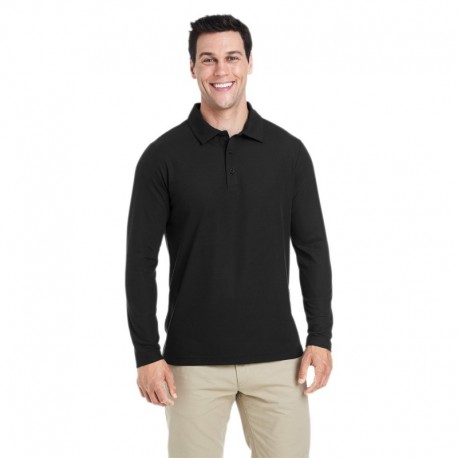 Core365 CE112L Men's Fusion ChromaSoft Long-Sleeve Pique Polo