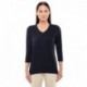 Devon & Jones DP184W Ladies Perfect Fit Bracelet-Length V-Neck Top