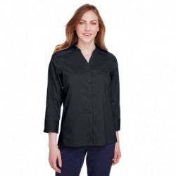 Devon & Jones DG560W Ladies Crown Collection Stretch Broadcloth 3/4 Sleeve Blouse